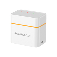PUJIMAX Chargeur de batterie AA AAA portable Chargeur de batterie au lithium cylindrique Chargeur de batterie au lithium-ion avec port USB C