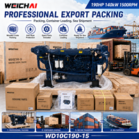 Moteur diesel marin SCDC Weichai WD10C190-15 190HP 140kW IMO II pour fabricant de bateaux de pêche