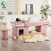 Lit de shampooing multifonctionnel Jincheng pour salon de beauté japonais, hydrothérapie capillaire, LED, massage thaïlandais