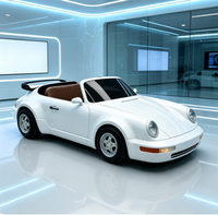 Kart électrique rétro avec design de tableau de bord rétro, sièges réglables, éclairage d'ambiance ajouté, sac de rangement, kart de drift pour adultes