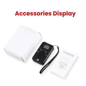 <span class=keywords><strong>Radio</strong></span> Compacta Digital AM FM con Reloj, Búsqueda Automática, Temporizador de Apagado y Salida Estéreo para Auriculares - Product Image 6