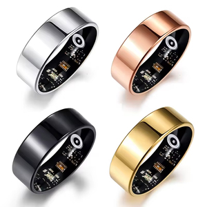 Bague Intelligente Personnalisée avec Application, Recharge Magnétique, Suivi <span class=keywords><strong>de</strong></span> la Fréquence Cardiaque, du Sommeil et <span class=keywords><strong>de</strong></span> l'oxygène sanguin (SpO2), Contrô<span class=keywords><strong>le</strong></span> à Distance des Photos et Vidéos - Product Image 1