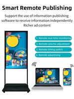 Affichage numérique double face pour vitrine de magasin, écran LCD haute luminosité pour la publicité en magasin de détail
