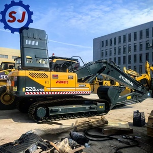 รถขุดตีนตะขาบ HYUNDAI 220LC.9S มือสองจากเกาหลีใต้ สภาพใหม่ 95% ปี 2024 เครื่องยนต์และปั๊มสภาพดี - Product Image 4