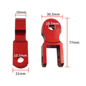 <span class=keywords><strong>Amortisseur</strong></span> de moto Motorola, rehausseur de hauteur 77 mm, rouge, en alliage d'aluminium, coussin de levage de suspension arrière - Product Image 1