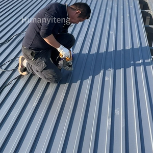 Thiết kế hiện đại kim loại Polyurethane cách điện lợp Panel chống cháy nhôm tấm bánh sandwich với các tính năng stormproof - Product Image 4