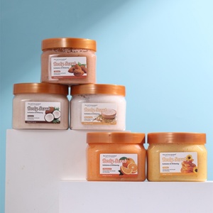 Hot Selling 500g Private Label Strawberry <b>Scrub</b> Hami Melon Honey Lemon Turmeric Natural <b>Body</b> <b>Scrub</b> - Product Image 2