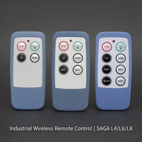 Control Remoto Inalámbrico Industrial de Una Velocidad y 6 Botones LCC SAGA L6 para Grúas, Polipastos, Cabrestantes, Sistema de Carga, Kit RF