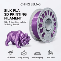 Filament PLA Soie en Gros 1.75mm 1kg, Haute Vitesse pour Imprimante 3D, Lisse Brillant Sans Filamentisation, Logo Personnalisé OEM Écologique Biodégradable