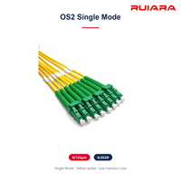 Kabel Patch Fanout MPO ke 4x Duplex LC 8 Core OS2 Single Mode APC Panjang Dapat Disesuaikan
