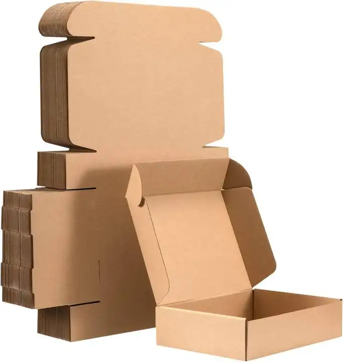Sıcak satış oluklu nakliye ambalaj posta gönderim kutusu Modern tasarım Kraft Logo ile kağit kutu özel oluklu kutu yapma makinesi