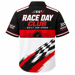 Chemise d'équipe de course personnalisée avec nom et logo, uniforme de travail pour équipe de box, vêtement de sport à boutons - Product Image 6