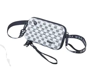 Saco De Simpatia ABS PC Cosméticos Mala Messenger Bag Lady Fashion Cross Body Bag
