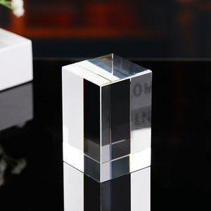 Bloques de Cristal K9 en Blanco para Grabado Láser con Máquinas XTool UV, <span class=keywords><strong>Cubo</strong></span> 3D de Cristal con Caja de Regalo Negra, Venta al Por Mayor - Product Image 5