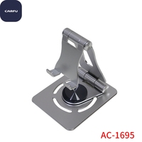 Support de table pliable universel réglable en hauteur et rotatif à 360 degrés pour téléphones portables et tablettes