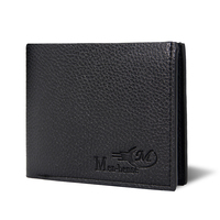 Dompet kulit PU pria, dompet pendek ramping kulit PU untuk pria dengan saku koin hadiah untuk pria