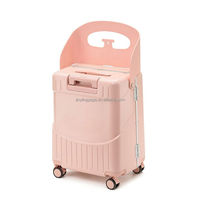 Valise à roulettes de luxe moderne pour poussette siège bébé Roues pivotantes à 360 degrés Verrouillage TSA Bagage à main en aluminium Bagages de voyage PC