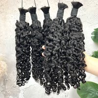 Extensions de cheveux humains doublement étirés de 24 pouces, 100 % bruts non traités, sans trame, style bohème, vente en gros