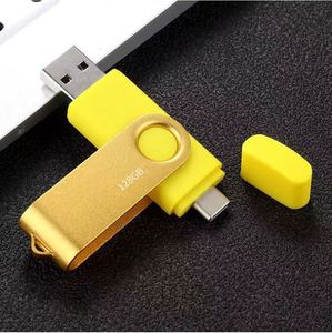 แฟลชไดรฟ์โลหะรูปทรงหมุนได้ ยี่ห้อ Factory ความจุ 8GB-64GB พร้อมพอร์ต USB 2.0 รับประกัน 2 ปี - Product Image 2