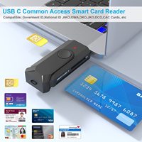 OEM 360 Rotation ISO7816 USB Type C Sim SD/TF2.0 Lecteur de carte à puce de crédit intelligent SDK Lecteurs de cartes de contrôle d'accès Android mobiles