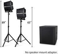 Sistema de Altavoces PA Profesional de Alta Potencia de 5000 W con Subwoofer Activo de 18 Pulgadas, Bluetooth, Karaoke, y Altavoz Line Array de 6.5 Pulgadas