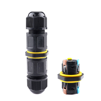 Boîtier de jonction étanche IP68 à connexion rapide 3 broches M684, installation sans outil pour câblage de driver LED et distribution d'alimentation