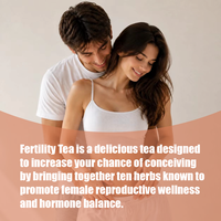 Complément alimentaire naturel pour la fertilité féminine, tisane aromatisée pour l'utérus, tisane pour la préconception, tisane pour la fertilité féminine, tisane pour la grossesse