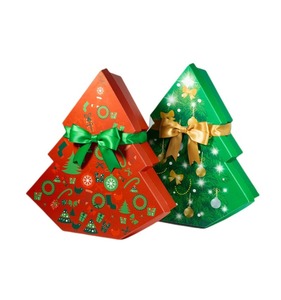 Creative <b>Christmas</b> tree gift packaging <b>box</b> with ribbon paper <b>box</b>, customizable according to needs - Product Image 1