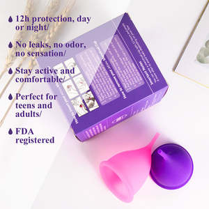 Ventas calientes Copas menstruales de silicona de grado médico Juego de esterilizador de nuevo diseño en todos los tamaños Higiene femenina para damas - Product Image 6