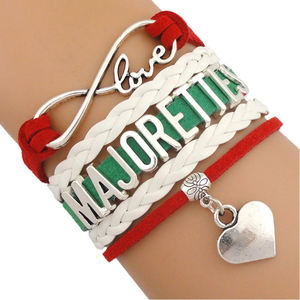 Usine Fait Sur Commande Infini Amour Virevoltant Majorette Bâtons Cadeau pour Twirlers <span class=keywords><strong>Ballerine</strong></span> Ballet Danseurs Bracelets pour Les Femmes - Product Image 4