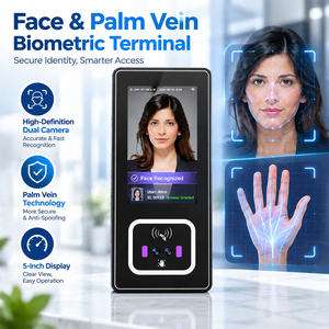 Nuevo Sistema de Cerradura Biométrica para Puerta con Pantalla Táctil LCD IPS de 5.0 Pulgadas, Cámara de 200W, Reconocimiento Dinámico de Vena de la Palma para Múltiples Usuarios y Visión Nocturna - Product Image 3