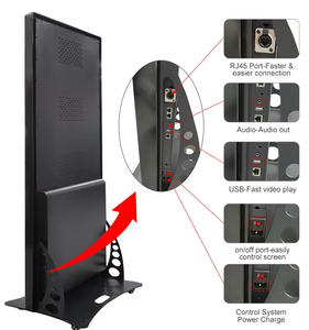 Ngoài trời trong nhà kỹ thuật số phương tiện truyền thông Máy nghe nhạc thương mại Led Gương video Bảng điều chỉnh biểu ngữ biển Totem LED hiển thị áp phích 960x1920 mét - Product Image 6