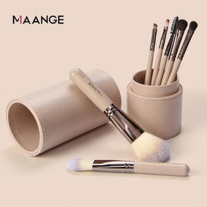 Maange – <span class=keywords><strong>Kit</strong></span> de pinceaux de <span class=keywords><strong>maquillage</strong></span> cosmétiques pour le visage avec étui, 7 pièces - Product Image 5