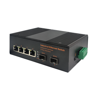 Convertidor de Medios Industrial de Alta Demanda con 2 SFP Fibra + 4 RJ45 Monomodo LC 1550nm 20KM, Switch Gigabit - Product Image 1