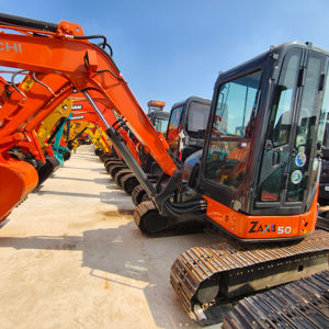 Excavatrice d'occasion Hitachi ZX50 Mini 5 tonnes, pelle hydraulique sur chenilles d'occasion, ZX60 ZX70, bonnes performances, équipement de construction - Product Image 1