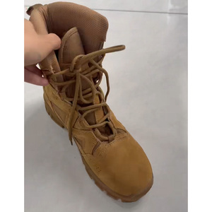 SF026 706 Men Coyote <b>Brown</b> Suede High Top Tactical <b>Boots</b> Breathable All Season Outdoor Training Wholesale Combat Shoes - Product Image 2