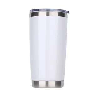 Tasse à emporter sous vide en acier inoxydable #304, Double paroi, durable, de qualité alimentaire, tasse à café pour voyage, 20oz