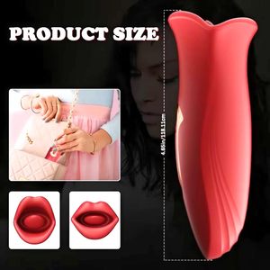 Vibrador Clitoral Femenino de Silicona Recargable, Movimiento de Beso Único, Lengua que Lame, 10 Frecuencias, 100% Impermeable, Sin Látex - Product Image 4