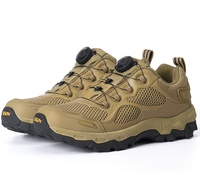 Chaussures de randonnée kaki ESDY résistantes à l'usure, chaussures de montagne à réaction rapide, antidérapantes, respirantes, avec boucle automatique et lacets