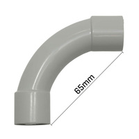 Coude de jonction à 90 degrés en PVC à long rayon pour conduit électrique, raccord de haute résistance pour gaine de câble souterraine