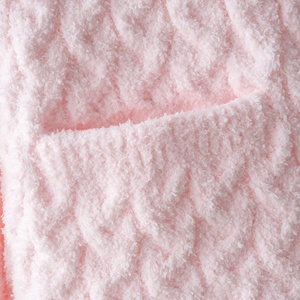 Ensemble de survêtement rose douillet pour femme, 2 pièces, manches longues, pull en microfibre, pantalon de survêtement à cordon, tenue de sport, pyjama 2 pièces - Product Image 3