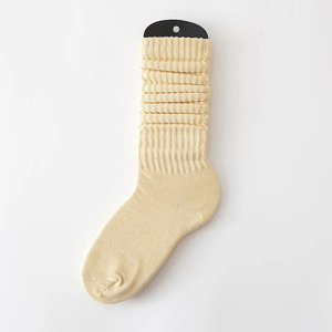 Chaussettes longues et fines en coton épais <span class=keywords><strong>de</strong></span> couleur pure à bulles à la mode Chaussettes souples et chaudes avec logo personnalisé pour <span class=keywords><strong>bottes</strong></span> - Product Image 5