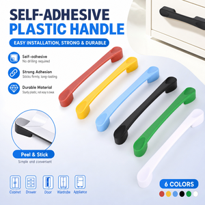 Minimalist Plastic Bar Furniture Handle 96mm Hole Spacing Antirust Drawer Cabinet <strong>Door</strong> - Product Image 1