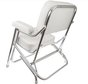 Foyo Offre Spéciale <span class=keywords><strong>toile</strong></span> blanche <span class=keywords><strong>bateau</strong></span> pêche pliant plage chaise longue en aluminium siège marin - Product Image 5