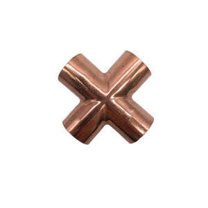 Raccords en cuivre en gros croix 7/8in 4 voies plomberie <span class=keywords><strong>gaz</strong></span> eau huile tuyau fin alimentation égale - Product Image 4