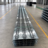 Panneau de plancher en treillis d'acier durable, galvanisé, avec plaque de support en béton armé pour la construction rapide de planchers.