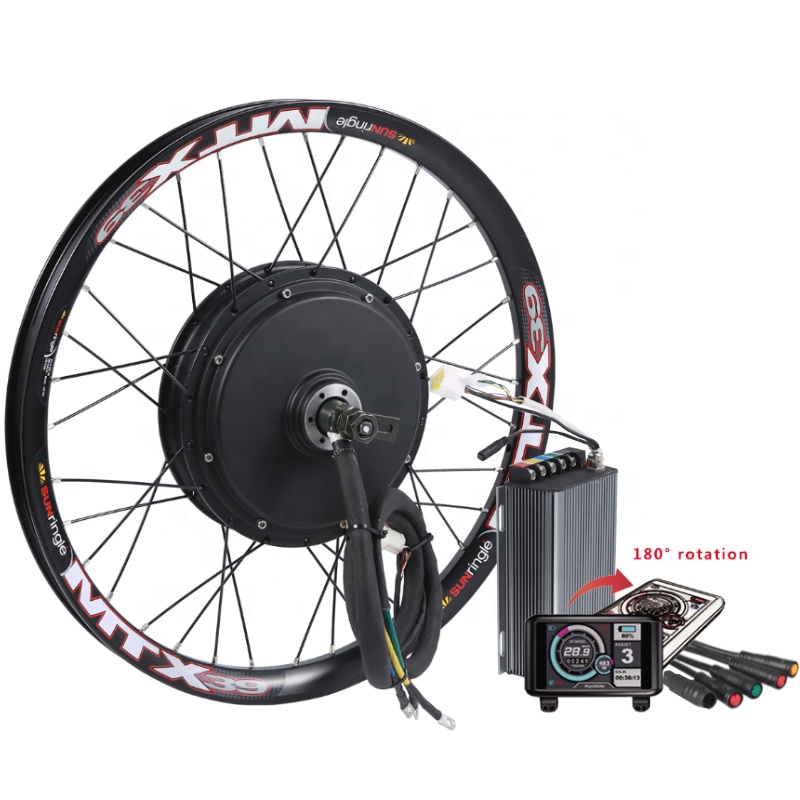 Melhor venda 2018 kit motor do cubo da bicicleta elétrica kit 5000W QS 205 Sabvoton controlador e bicicleta peças