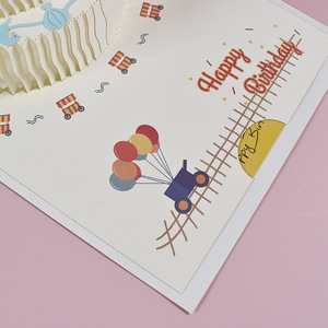 Lovely 3D Pop up Carousel Happy <strong>Birthday</strong> Cake Greeting <strong>Card</strong> Unique Handmade Folding Celebration Gift <strong>Cards</strong> <strong>for</strong> All Occasions - Product Image 4