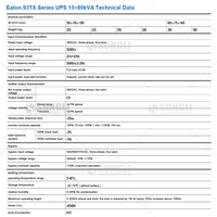 Eaton 93TX Serisi 20kva 30kva 40kva 60kva 80kva Online 380V 3 Faz Çıkış İzolasyonlu Trafo Modüler UPS'ler