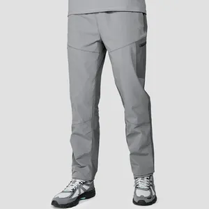 Pantaloni da trekking in tessuto leggero elasticizzato a 4 vie da uomo pantaloni da jogging da uomo con tasche laterali per abbigliamento Outdoor OEM
